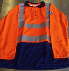 PLAYERA POLO NARANJA TALLA G