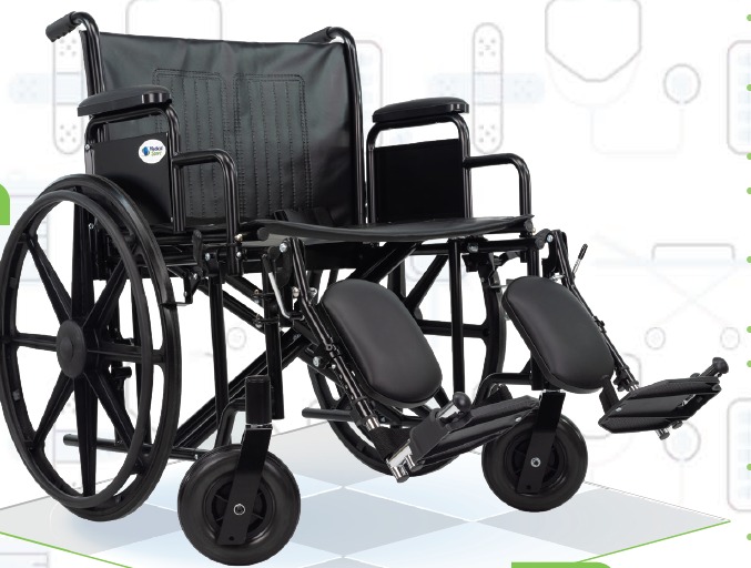 SILLA DE RUEDAS BARIATRICA DE 22"